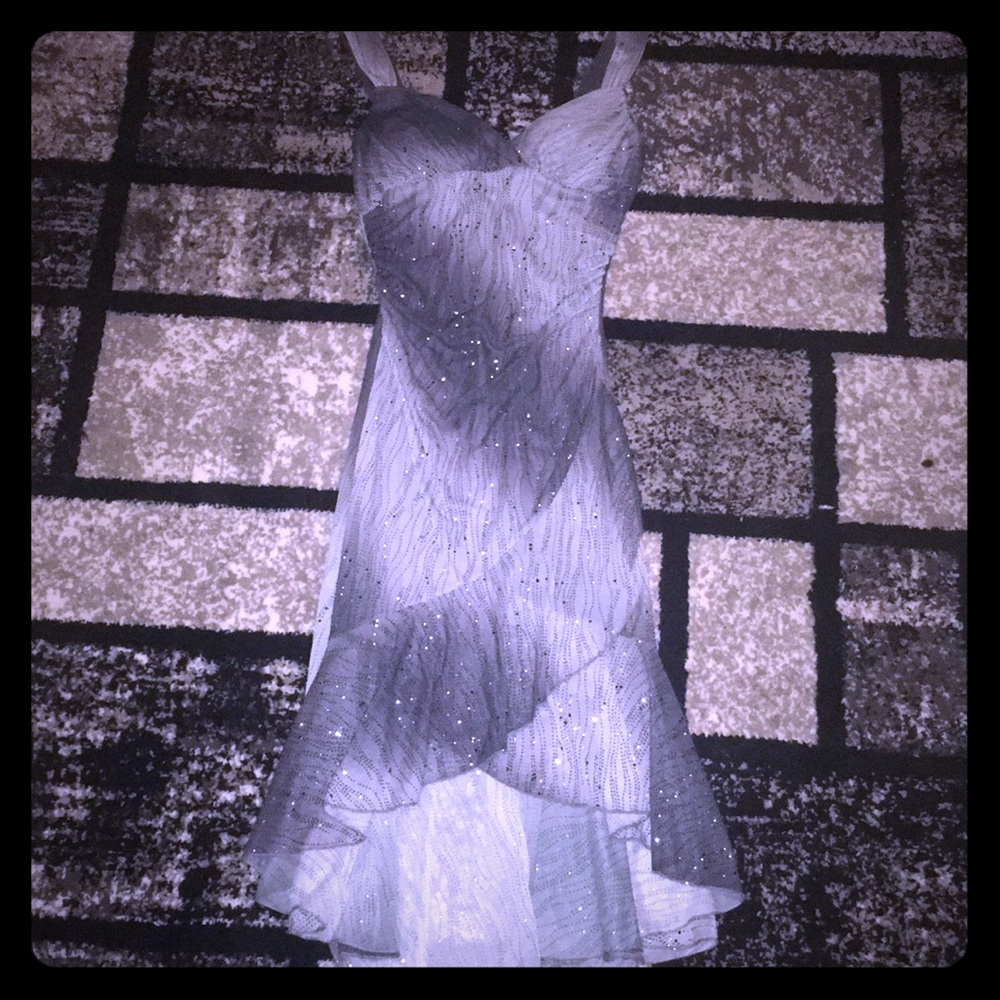 Gorgeous sparkling grey dress